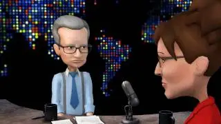 Larry King interviews GL Wand customer live on CNN spoof