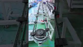 Customized ring guide track conveyor, beyond the precision circulation conveyor system #conveyor