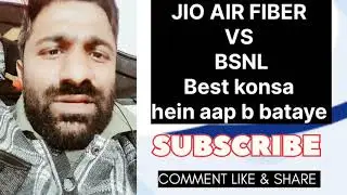 BSNL VS JIO AIR FIBER BROADBAND #jioairfiber