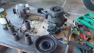 NOISY AC COMPRESSOR:PAANO MAGPALIT NG BEARING  PULLEY NG AC CAR COMPRESSOR