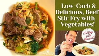 Low-Carb, Asian-Style Beef Stir Fry with Vegetables!