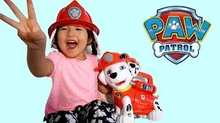Rena Plays with Paw Patrol Treat Time Marshall