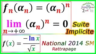 Suite Implicite - Etude de Fonction - Logarithme Népérien - Examen National 2014 SM