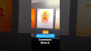 Festival Post Design #free #dhanteras #postdesign #graphicdesign #tutorial