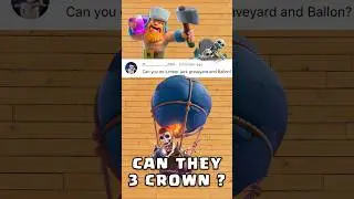 Can Lumber Loons with Graveyard spell 3 Crown ? #clashroyale
