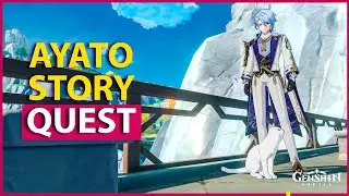 Ayato Story Quest Cypressus Custos Chapter Act 1 The Firmiana Leaf Falls Genshin Impact
