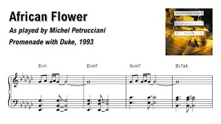 Michel Petrucciani - African Flower (Duke Ellington) | transcription