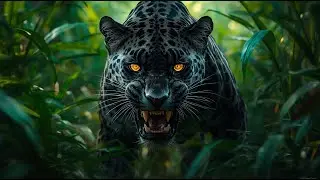 Inside the Amazon Rainforest: The Secret Life and Hunting Skills of the Black Jaguar in 8K Cinematic