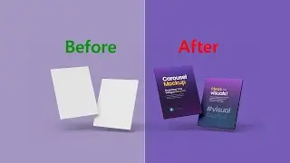 Book Cover Design Mockup | Realistic Book Mockup | Book Cover PSD Template