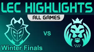 G2 vs MAD Highlights ALL GAMES Winter Finals LEC Winter 2023 G2 Esports vs MAD Lions by Onivia