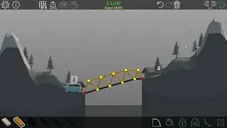 Slanted Bridge | 1-4 Alpine Meadows | Unbreaking Under-budget Solution | Poly Bridge