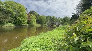 4K Reaxing tour through Warkworth town and its calm and beautiful Coquet  #river . #uk #newcastle