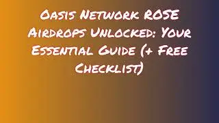 Grab Oasis Network ROSE Airdrop for Free | Learn How to Swap or Sell Oasis Network ROSE Airdrop
