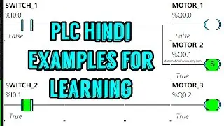PLC Logic for Motor Control: Easy Hindi Examples for Learning