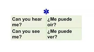 Medical Spanish Phrases for Paramedics and EMTs, 4
