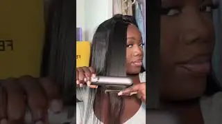 How to get silky, bone straight hair - in just one pass! #straighthair #hairtips #wighack