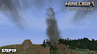 Minecraft Tornado Survival (Localized Weather Mod) S7Ep19: Enderman Farm!