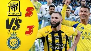 Al alnasar 🥺🥱😥😢😥loss Al ittihad 🥶😈☑️ win 2025  5 3
