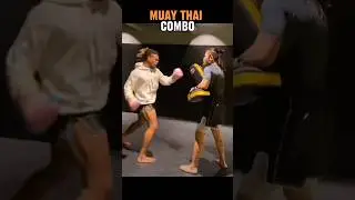 Muay Thai combo 🥊 #muaythai #kickboxing #martialarts