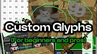 How to make custom glyphs for minecraft