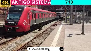 🚄TUE S&Eacute;RIE 9500 (D580) 9577-9580 PARTINDO DA ESTA&Ccedil;&Atilde;O LUZ SENTIDO JUNDIA&Iacute; - ANTIGO SISTEMA 710🚃
