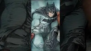 Fun And Easy Drawing Batman No Christmas For Criminals #shorts #illustration  #fyp #fun #batman #dc