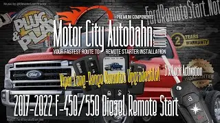 Easy DIY! Ford F-450 & F-550 Diesel Remote Starter Installation Kit