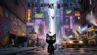 You are a Black Cat in the City | Music for Adventure, Fantasy and Whimsy