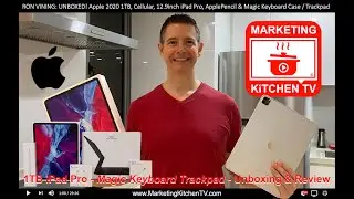 РОН ВАЙНИНГ: РАСПАКОВКА! Apple 2020, 1 ТБ, сотовая связь, 12,9-дюймовый iPad Pro, клавиатура Magic Keyboard, трекпад и ApplePencil