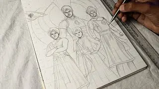 Char Sahibjade Drawing easy🪯 | Char Sahibjade ki drawing 🌸#art #charsahibzade #drawing 