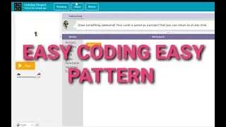 EASY PATTERN USING CODING IN CODE.ORG [WHITEHATJUNIOR]
