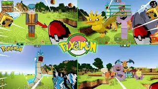 Pixelmon Mod Minecraft PE 1.18+ | New Update 3D Pixelmon Mod Minecraft Bedrock