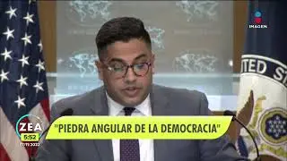 Estados Unidos fija su postura sobre la marcha en defensa del INE | Noticias con Francisco Zea