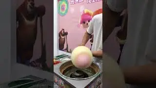 ASMR Cotton candy love heart #shorts #cottoncandy #candyfloss #asmr