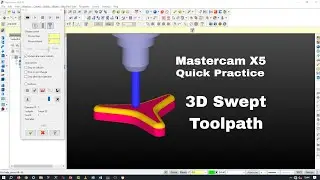 Mastercam X5 || 3D-траектория движения инструмента (быстрое упражнение)