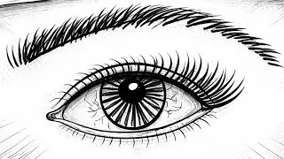 How to draw an Eye easy step by step| Tutorial of eye just 1 minute 