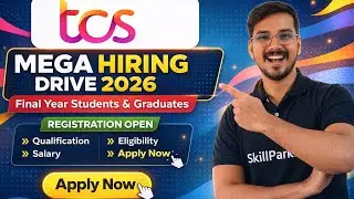 TCS Hiring 2026 for Freshers 🎓 TCS NQT 2026 Full Details | Any Graduate Can Apply!
