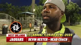 Devin Hester (Head Coach) - Post Interview 1st Florida Bowl - 2022