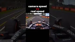 Camera speed vs real speed 😯 #f1