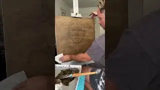 Count Dracula Oil Painting Process - The Wash