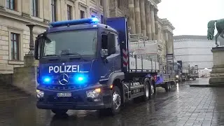 [Selten!] WLF AB-Ladeboden + Anh-Tieflader Polizei Niedersachsen TEE Braunschweig