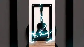 Laser-Cut Guitar Wall Art (3-Piece Set) | Thunder Laser Nova 35 Plus 🎸✨