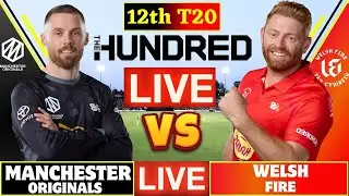 CRICKET 24.PC GAME PLAY . HUNDRED BALLS.  Welsh Fire vs Manchester Originals | 12th T20 Match