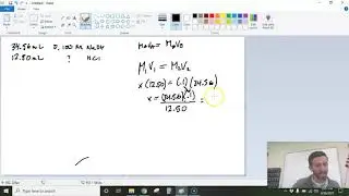 Titration Math (strong acid/strong base)