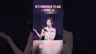 IU&rsquo;s comeback to AAA after 8 years = ICONIC. Legendary Solo secured 💫Congrats IU 👑#IU #AAA2025