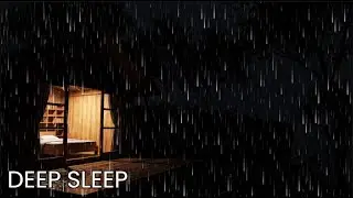 Peaceful Forest Cabin Rain {No Music} 🌲 Relaxing Nature Sleep Sounds
