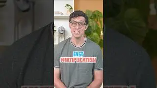 Learn this hack for fast multiplication with me 😎 #maths #homeschoolingfun #shorts