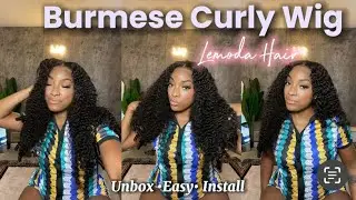 Burmese Curly Hair Is Better Than Deep Wave? Ft. @lemodahairwigs  curly wig install
