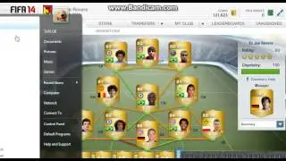 Fifa 14 Ultimate team brazilian hybrid squad builder