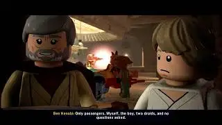 Obi-Wan Kenobi and Luke Meet Han Solo and Chewbacca | LEGO Star Wars Skywalker Saga (Cutscene)